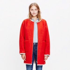 Madewell - Sherpa-lined Cocoon Coat, EUC